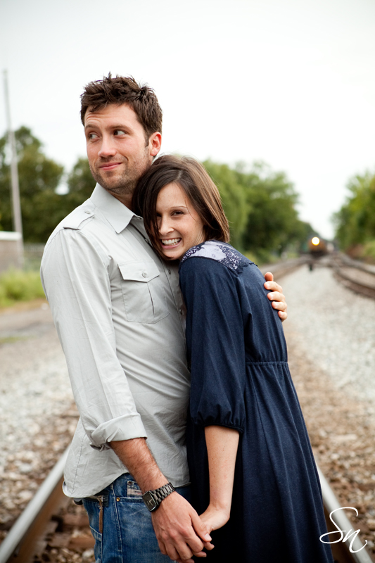 couple railroad track
